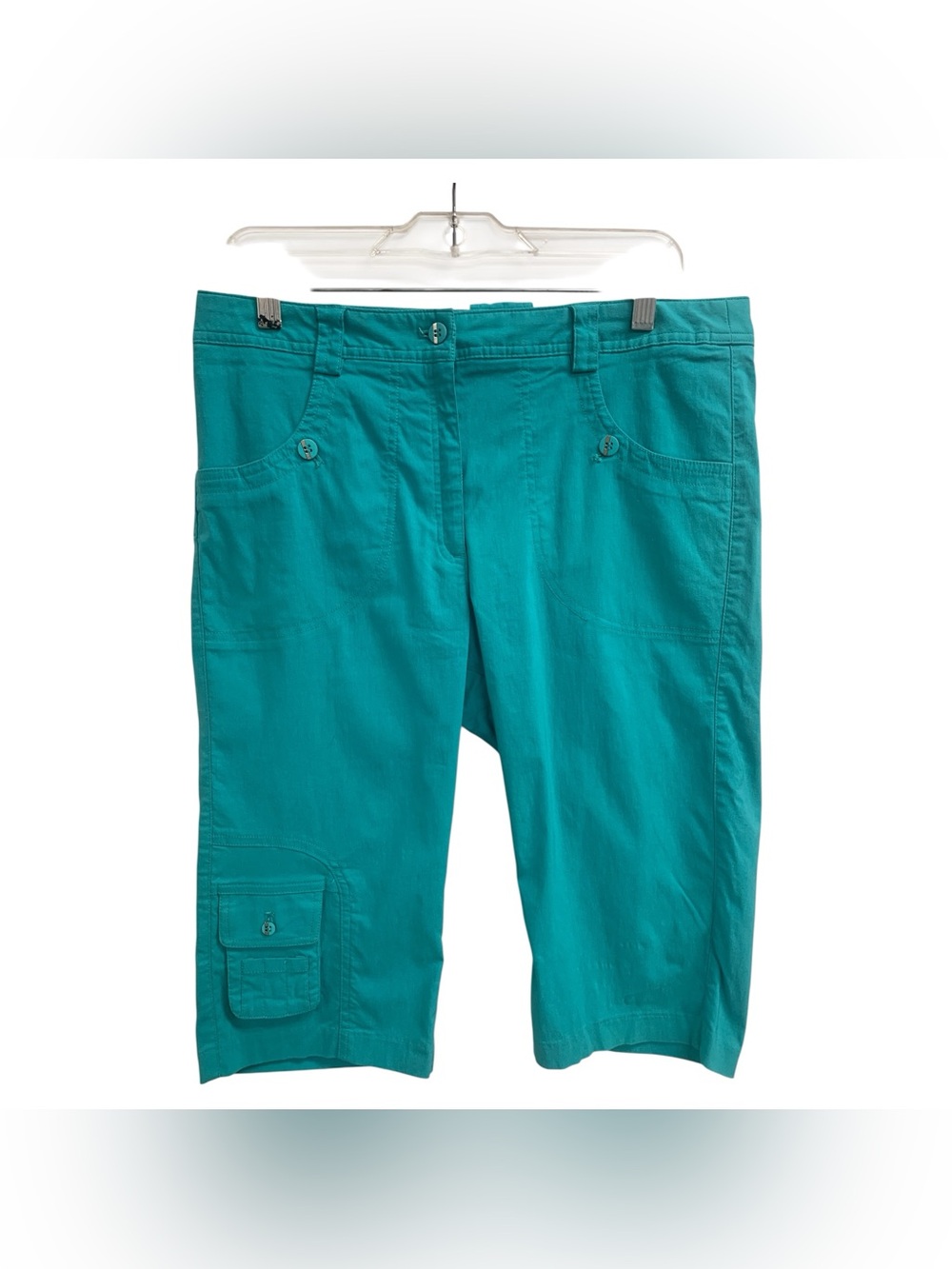 Jamie Sadock Teal Mid-Length Cargo Shorts Size M